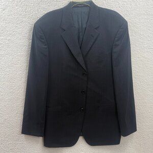 Hugo Boss Einstein Sigma 100% Wool Metallizzato 120's Men's black Suit Blazer 42